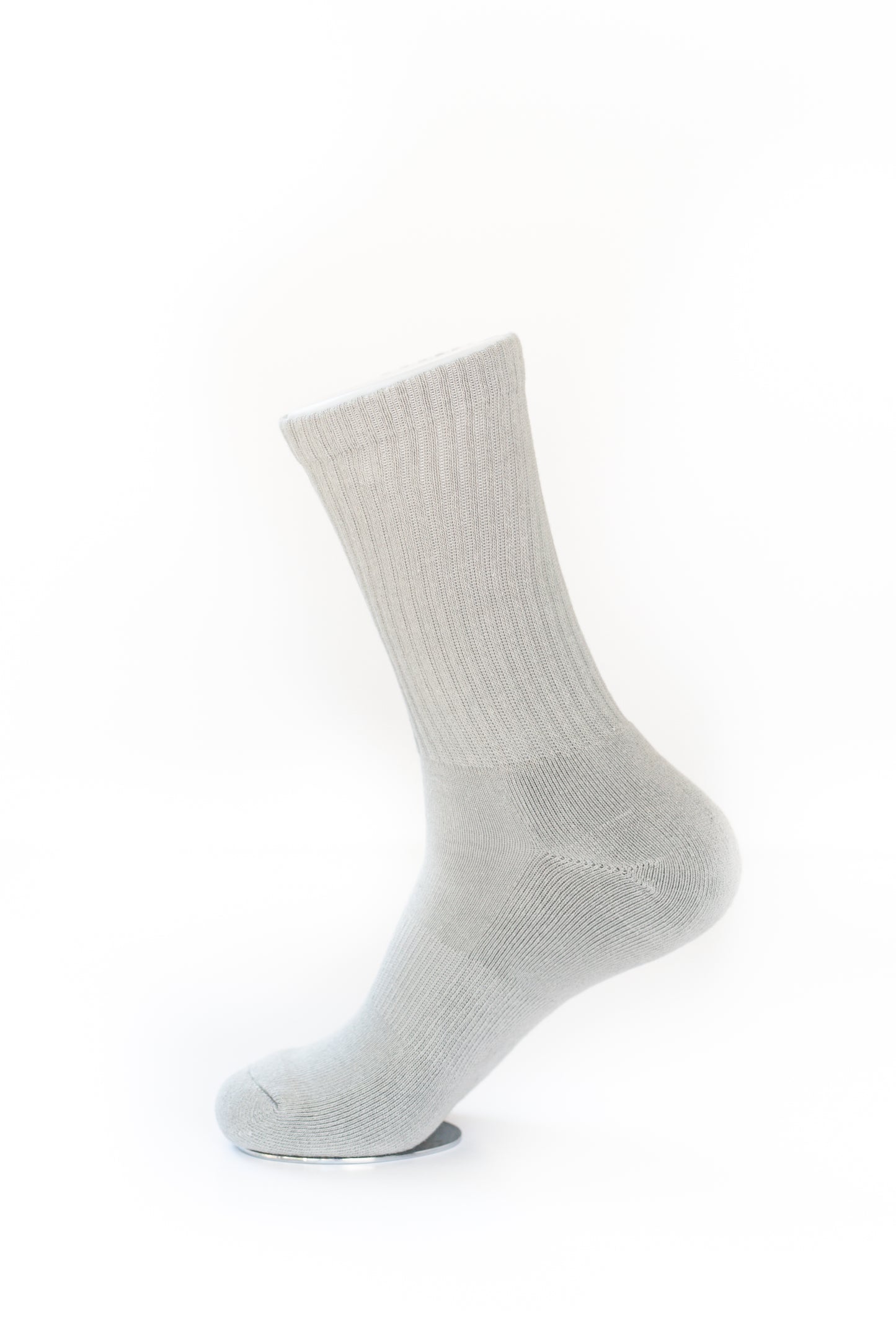Grey Crew Sock - Glide Socks