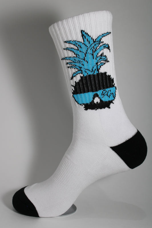 Gravy, White and Blue - Glide Socks