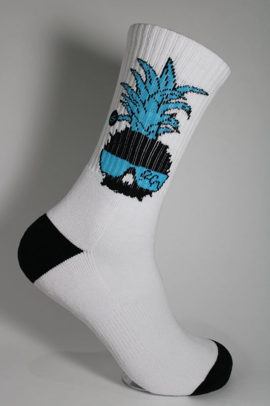 Gravy, White and Blue - Glide Socks