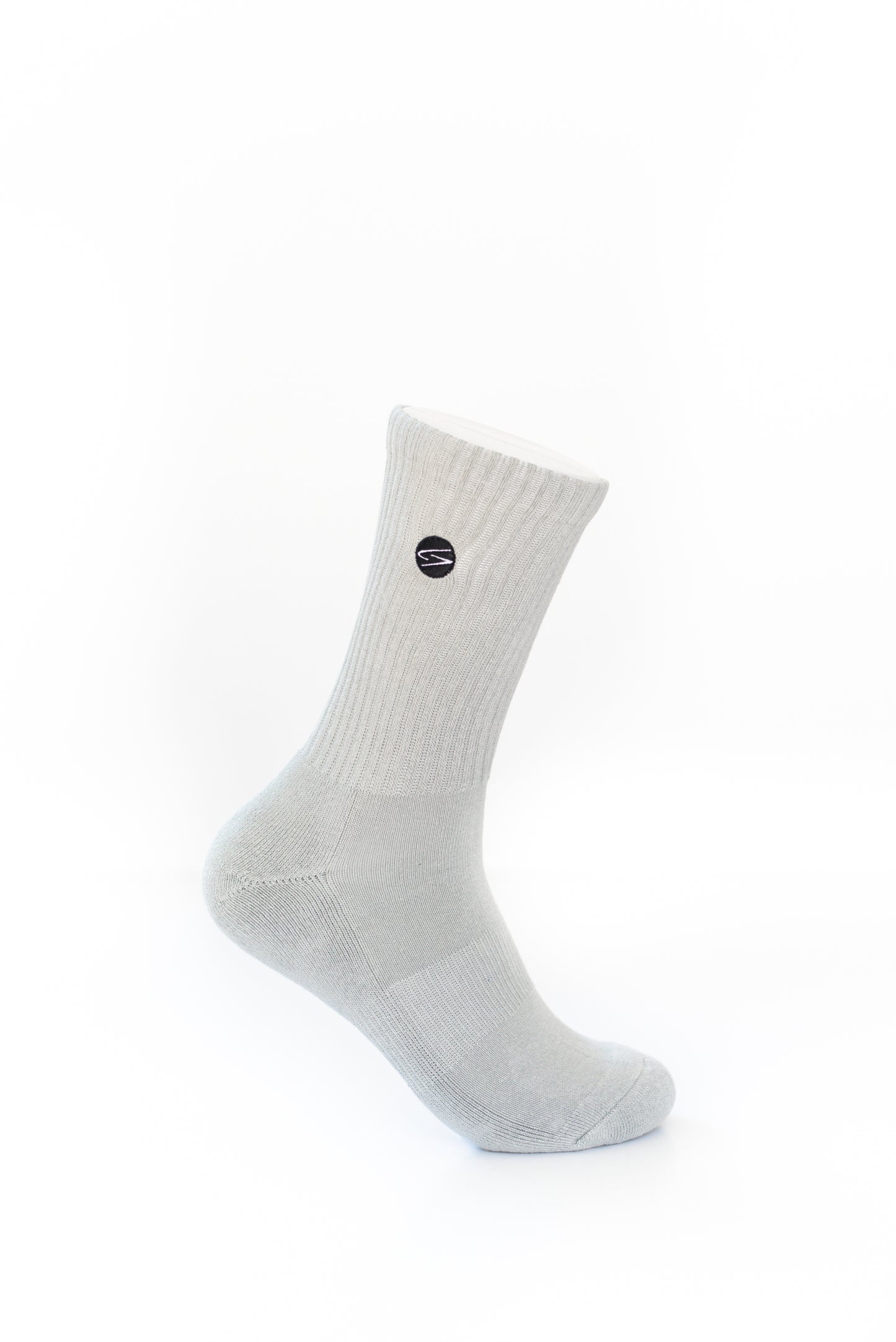 Grey Crew Sock - Glide Socks